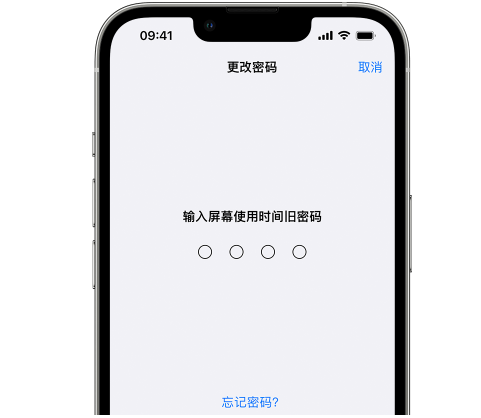 遂溪iPhone屏幕维修分享iPhone屏幕使用时间密码忘记了怎么办 