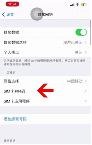 遂溪苹果14维修网分享如何给iPhone14的SIM卡设置密码 